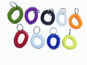 Clickerarmband Spiralarmband mit Schlüsselring
